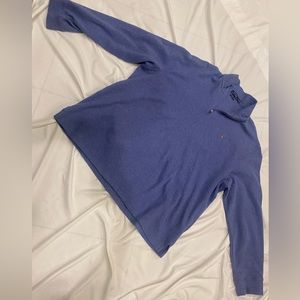 Mens Ralph Lauren Polo 2XL XXL Blue Chambray 3/4 Pullover